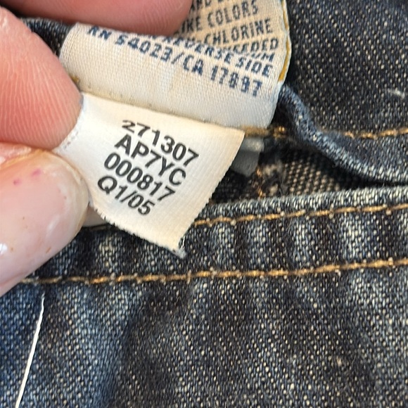 2005 Baby Old Navy Overalls - 6-12 Months with truck stitching on front - Picture 11 of 12